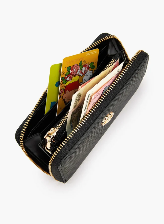 Celeste  Textured Zip Around Wallet for Women | Best Price UAE